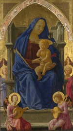 Masaccio - Maria mit Kind. Aus Polyptychon für Santa Maria del Carmine in Pisa 