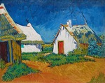 Gogh, Vincent, van - Cabanes blanches aux Saintes-Maries (Drei weiße Hütten in Saintes-Maries)