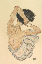 Schiele, Egon - Weiblicher Rückenakt