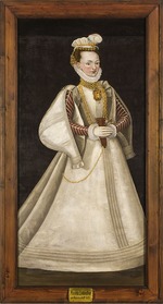 Unbekannter Künstler - Porträt von Perchta von Rosenberg (1425-1476)