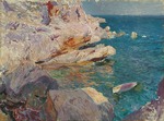 Sorolla y Bastida, Joaquín - Felsen von Jávea und das weiße Boot