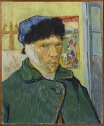 Gogh, Vincent, van - Autoportrait à l'oreille bandée (Selbstbildnis mit verbundenem Ohr)