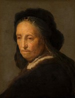 Rembrandt van Rhijn, (Schule) - Studie einer alten Frau