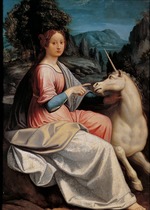 Longhi, Luca - Dame mit Einhorn 