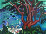 Kirchner, Ernst Ludwig - Roter Baum am Strand