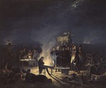 Roehn, Adolphe - Biwak Napoleons auf dem Schlachtfeld von Wagram in der Nacht vom 5. auf den 6. Juli 1809