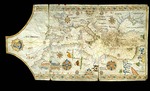 Unbekannter Meister - Portolankarte des Mittelmeers, des Schwarzen Meers, des Asowschen Meers und der Atlantikküste Europas und Afrikas