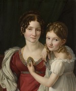 Riesener, Henri-François - Porträt von Mutter mit ihrer Tochter