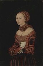 Cranach, Lucas, der Ältere - Bildnis einer jungen Dame