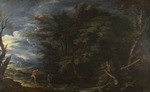 Rosa, Salvatore - Landschaft mit Merkur und dem Holzfäller
