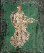 Römisch-pompejanische Wandmalerei - Leda und der Schwan