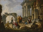Pannini (Panini), Giovanni Paolo - Die Predigt des Heiligen Paulus zwischen den Ruinen