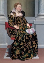 Moroni, Giovan Battista - Porträt von Isotta Brembati