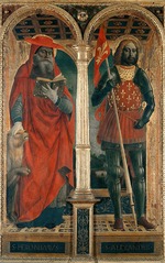 Foppa, Vincenzo - Die Heiligen Hieronymus und Alexander von Bergamo. Polyptychon von Santa Maria delle Grazie