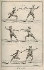 De Fehrt, Antoine Jean - Fechten. Aus Encyclopédie von Denis Diderot and Jean Le Rond d'Alembert