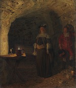 Zahrtmann, Kristian - Leonora Christina, von Frederik Ahlefeldt in den Blauen Turm geführt