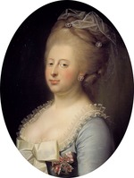 Juel, Jens - Porträt von Caroline Mathilde (1751-1775), Königin von Dänemark