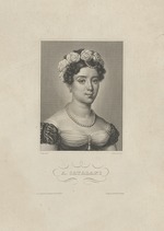 Metzeroth, G. - Porträt der italienischen Sängerin Angelika Catalani (1780-1849)