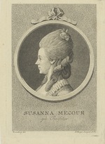 Berger, Gottfried Daniel - Porträt von Schauspielerin Susanna Mecour (1738-1784)