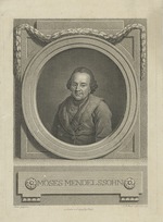 Bause, Johann Friedrich - Porträt von Moses Mendelssohn (1729-1786) 