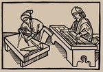 Unbekannter Künstler - Arithmetik und Geometrie. Aus Speculum Vitae Humanae von Rodericus Zamorensis
