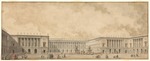 Durameau, Louis Jacques - Erstes Rekonstruktionsprojekt für das Schloss Versailles, vorgestellt dem König Ludwig XVI.