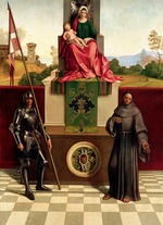Giorgione - Madonna mit Kind zwischen heiligen Franziskus und Nicasius (Castelfranco Madonna)