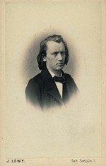 Löwy, Josef - Porträt von Komponist Johannes Brahms (1833-1897)