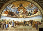 Raffael (Raffaello Sanzio da Urbino) - Disput über das Heilige Sakrament (La disputa del sacramento)  