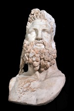 Römische Antike Kunst, Klassische Skulptur - Büste des Jupiter