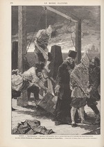 De Haenen, Frédéric - Die Hinrichtung von Alexander Kvjatkowski und Andrei Presnjakow am 16. November 1880. Aus Le Monde Illustré