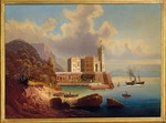Jankowski, Johann Wilhelm - Blick auf das Schloss Miramare und Triest