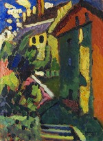 Kandinsky, Wassily Wassiljewitsch - Treppe zum Schloss (Murnau)