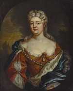 Unbekannter Künstler - Porträt von Pfalzgräfin Karoline von Nassau-Saarbrücken (1704-1774)