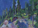 Kirchner, Ernst Ludwig - Bergwaldstudie
