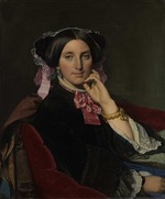 Ingres, Jean Auguste Dominique - Porträt von Madame Caroline Gonse 
