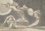 Füssli (Fuseli), Johann Heinrich - Beschwörungsszene mit einer Hexe am Altar