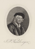 Bollinger, Friedrich Wilhelm - Porträt von Komponist Johann Philipp Kirnberger (1721-1783) 