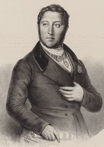 Dupré, Louis - Porträt von Komponist Gioachino Antonio Rossini (1792-1868)