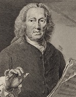 Saunders, Joseph - Porträt von Sänger und Komposer Richard Leveridge (1670-1758) 