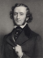 Lemoine, Auguste - Porträt von Pianist und Komponist Felix Mendelssohn Bartholdy (1809-1847)
