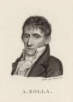 Unbekannter Künstler - Porträt von Violinist und Komponist Alessandro Rolla (1757-1841) 