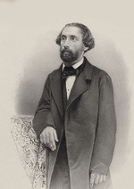 Unbekannter Künstler - Porträt von Pianist und Komponist Julius Schulhoff (1825-1898) 