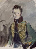 Rudakow, Konstantin Iwanowitsch - Nikolai Rostow. Illustration zum Roman Krieg und Frieden von Leo Tolstoi