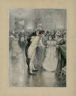 Pasternak, Leonid Ossipowitsch - Natascha auf ihrem ersten Ball. Illustration zum Roman Krieg und Frieden von Leo Tolstoi