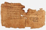 Historisches Objekt - Oxyrhynchus Papyrus 29 mit einer Darstellung von Euklids Elementen