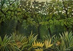 Rousseau, Henri Julien Félix - Zwei Löwen auf der Pirsch im Dschungel