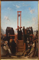 Delaroche, Paul Hippolyte - Guillotine. Die Karmelitinnen von Compiègne
