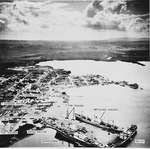 Historisches Dokument - Luftaufnahme: Raketenausrüstung vor dem Verladen auf sowjetische Schiffe Divnogorsk, Bratsk, and Metallurg Anosov. Muriel, Kuba