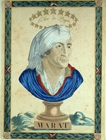 Unbekannter Künstler - Büste von Marat